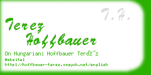 terez hoffbauer business card